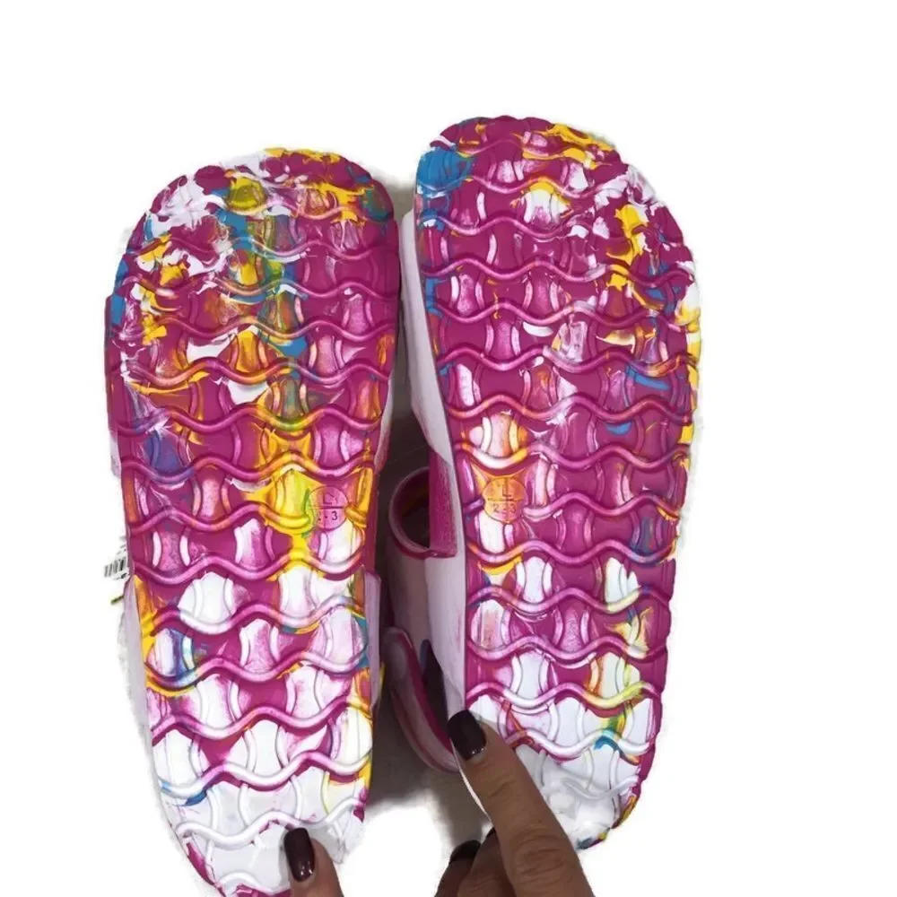 Brand new Bobbie‎ Brooks Color Swirls Sandals 2-3